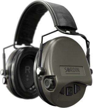 Активні навушники Sordin Supreme MIL AUX SFA (32 dB), (Верхній тримач) Green 74508-06-S 5010026 фото