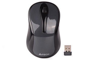 Миша A4-G3-280NS USB V-Track , бездротова, 1000dpi, сіра G3-280NS (Glossy grey) 1605860 фото