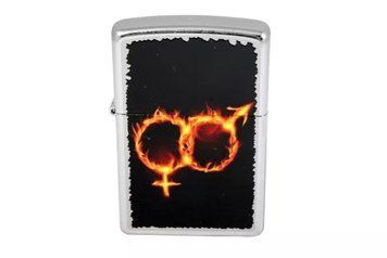 Зажигалка Zippo 28446 Man Woman Fire Street Chrome V77550688 фото