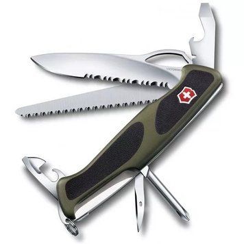 Швейцарский нож Victorinox RangerGrip 178 130 мм 12 функций Зелено-черный (0.9663.MWC4) V77553703 фото