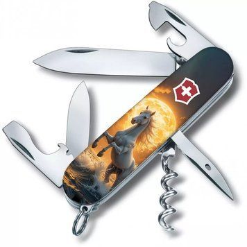 Швейцарський ніж Victorinox Spartan Zodiac Величний кінь шари Чорний 1.3603.7.Z5230pk V77554160 фото