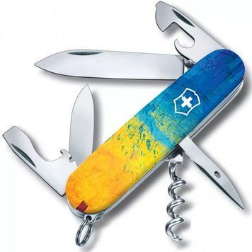 Швейцарський ніж Victorinox Spartan Ukraine 91 мм 13 функцій Жовто-синій (1.3603.7_T3100pw) V77552814 фото
