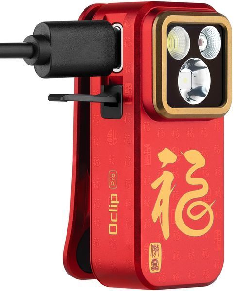 Ліхтар Olight Oclip Pro Fortune Snake Special Edition Red (500 Lm) 0.0000.3132 23704832 фото