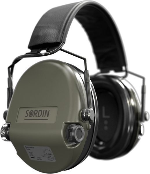 Активні навушники Sordin Supreme MIL AUX SFA (32 dB), (Верхній тримач) Green 74508-06-S 5010026 фото