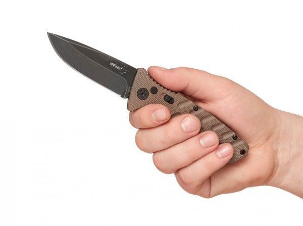 Ніж Boker Plus Strike Auto Coyote 01BO424 23730770 фото
