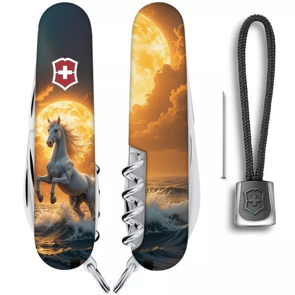 Швейцарський ніж Victorinox Spartan Zodiac Величний кінь шари Чорний 1.3603.7.Z5230pk V77554160 фото