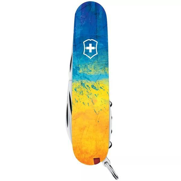 Швейцарський ніж Victorinox Spartan Ukraine 91 мм 13 функцій Жовто-синій (1.3603.7_T3100pw) V77552814 фото