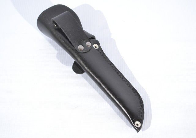 Шкіряні піхви для ножа малі з застібкою S чорні 11101032 фото