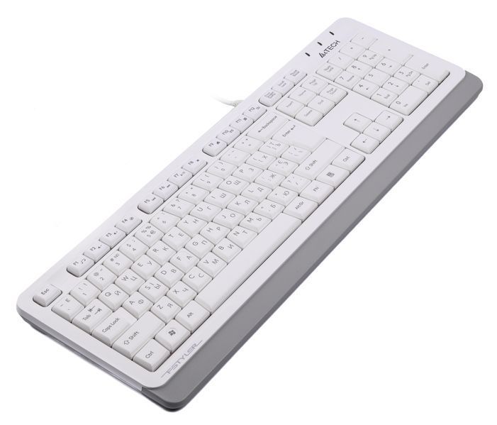 Клавіатура A4Tech Fstyler FKS10 (Grey), USB, колір білий FKS10 (White) 1605231 фото