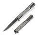 Ніж Ocaso Solstice Engraved titanium Scroll Pattern Black 10ESB 4009337 фото 1