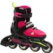 Rollerblade роликовые коньки Microblade pink-light green 36.5-40 29286 фото 1