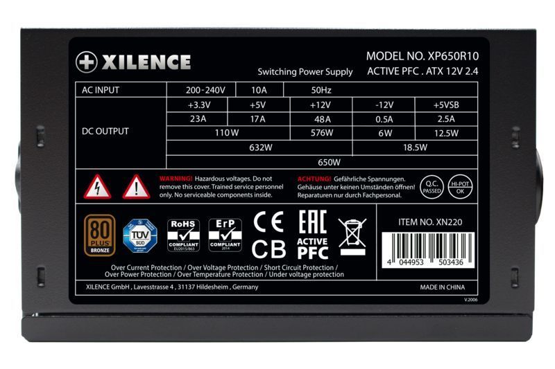 Блок питания Xilence XP650R10 (XN225) XP650R10 (XN220) 1606143 фото