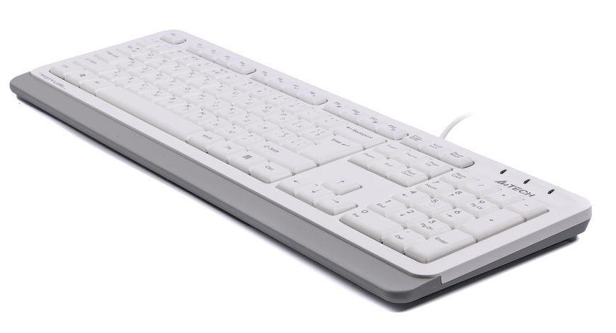 Клавіатура A4Tech Fstyler FKS10 (Grey), USB, колір білий FKS10 (White) 1605231 фото