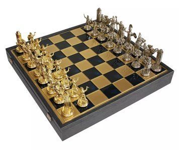 Шахи Manopoulos Троянська війна 48х48 см латунь дерево (SK19BLU) V77553457 фото