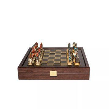 Шахматы Manopoulos, Greek Samurai Resin Chess set with Bronze chessboard бронза полистоун 26х26 см (SKK27BRO) V77553409 фото