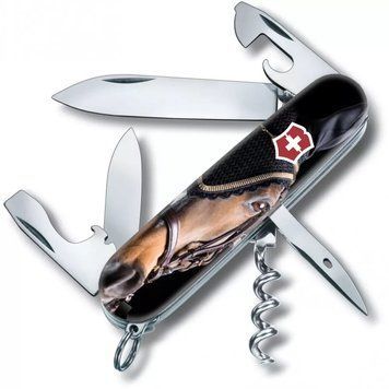 Швейцарський ніж Victorinox Spartan Zodiac Королівський кінь Чорний глянцевий 1.3603.3.Z5290pk V77554158 фото