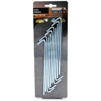 Кілки High Peak Steel Pin Peg 18 см 10 шт. Silver (42207) 928993 фото