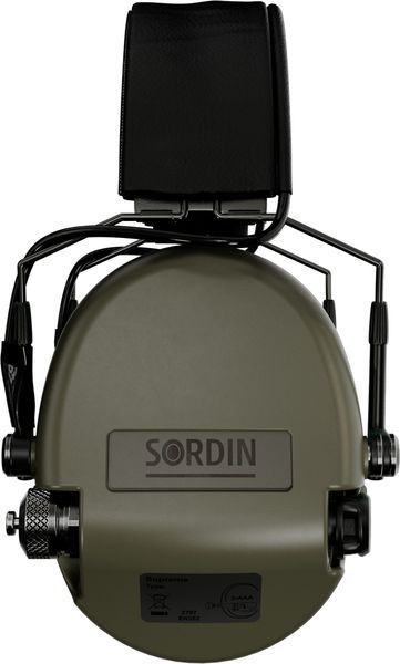 Активні навушники Sordin Supreme MIL AUX, Slim (Верхній тримач) Green 74308-06-S 5010027 фото