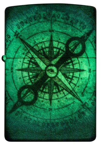 Зажигалка Zippo 48562 Compass Ghost Design Светиться в темноте V77553917 фото