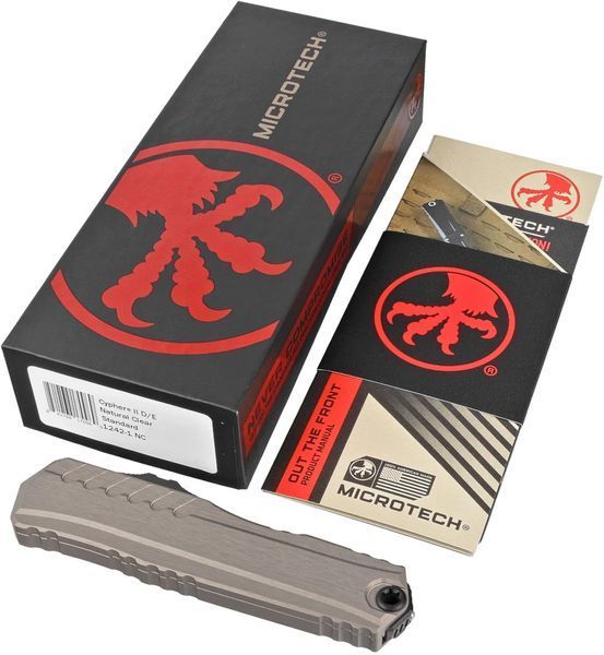 Нож Microtech Cypher II D/E Black Blade Standard Natural Clear 1242-1NC 14090717 фото