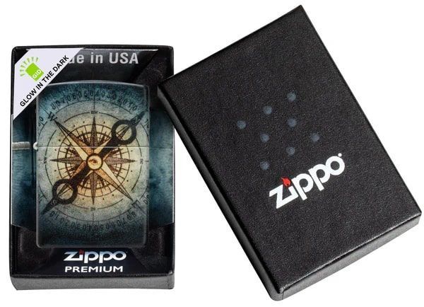 Зажигалка Zippo 48562 Compass Ghost Design Светиться в темноте V77553917 фото