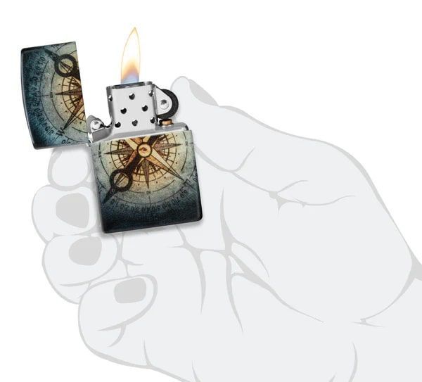 Зажигалка Zippo 48562 Compass Ghost Design Светиться в темноте V77553917 фото