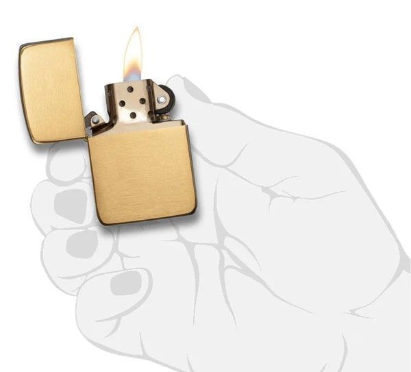 Зажигалка ZIPPO Brushed Brass 1941 Replica 1941B V77550772 фото
