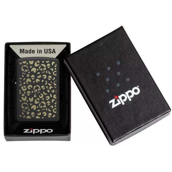 Запальничка Zippo Leopard Skulls Design 47001 77890019 фото