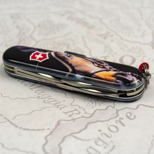 Швейцарский нож Victorinox Spartan Zodiac Королевский конь Черный глянцевый 1.3603.3.Z5290pk V77554158 фото