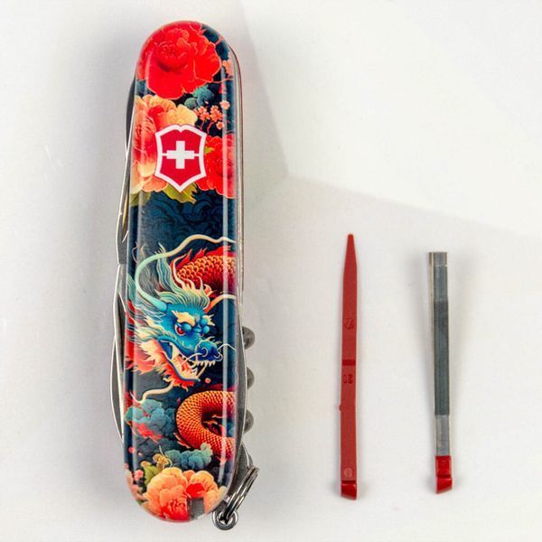 Швейцарський ніж Victorinox Swiss Army Huntsman Zodiac Китайський дракон 1.3713_Z3200p 4008908 фото