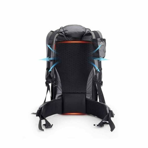 Рюкзак туристичний Naturehike Rock NH20BB113, 40+5 л, Чорний 83012 фото