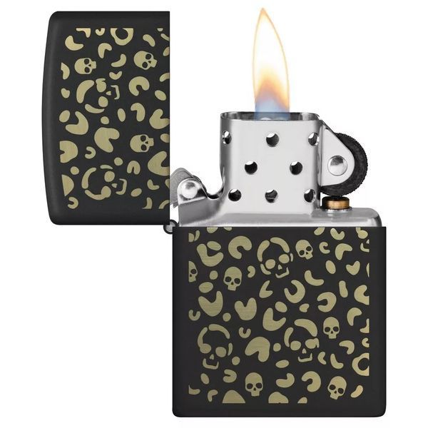 Запальничка Zippo Leopard Skulls Design 47001 77890019 фото