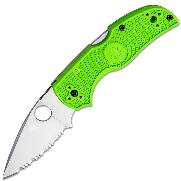 Нож Spyderco Native 5 Salt Green FRN Серрейтор C41SGR5 871546 фото