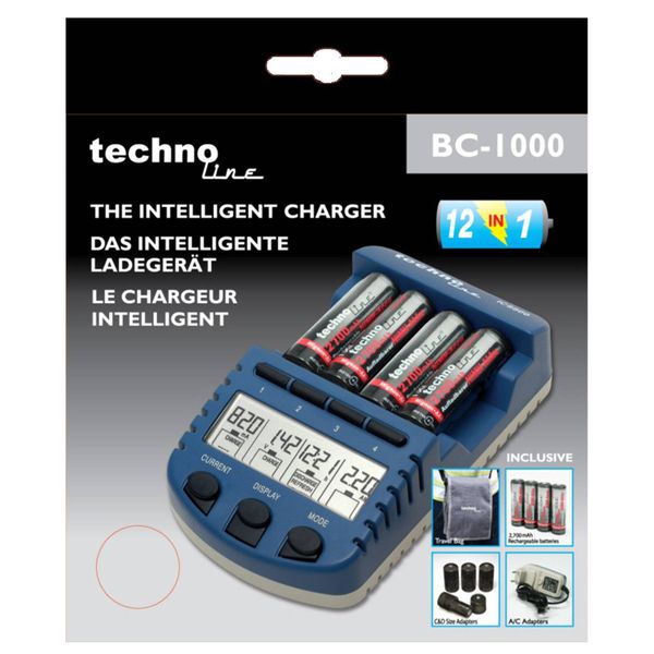 Зарядний пристрій Technoline BC1000 SET + аккумулятори (BC1000) DAS301704 фото