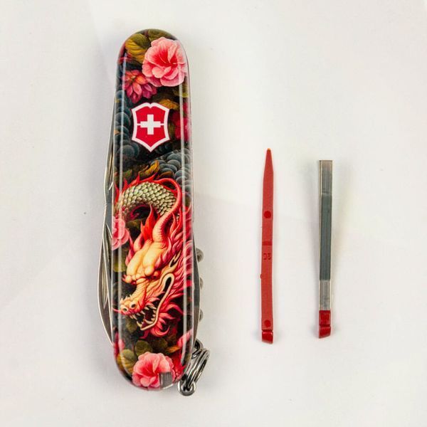 Швейцарський ніж Victorinox Swiss Army Spartan Zodiac Китайський Зелений дракон 1.3603_Z3300p 4008915 фото