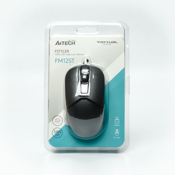 Мышь A4Tech Fstyler FM12ST (Black), USB, цвет черный FM12ST (Black) 1606347 фото