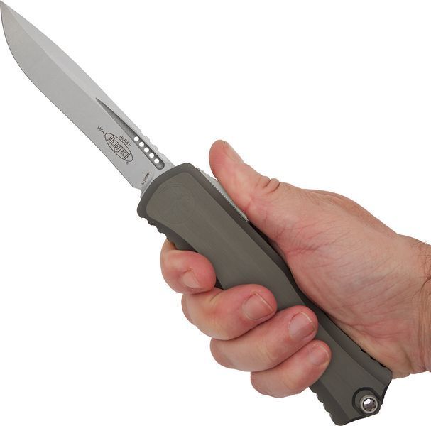 Ніж Microtech Hera II Recurved Drop Point Aluminum Natural Clear 1705-10NC 14090621 фото