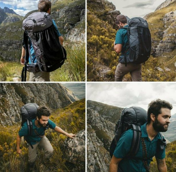Рюкзак туристичний Naturehike Rock NH20BB113, 40+5 л, Чорний 83012 фото