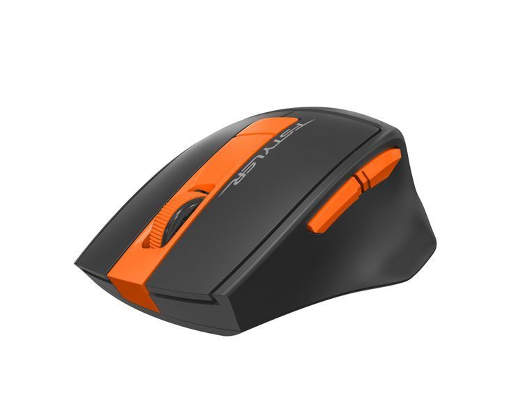 Миша бездротова A4Tech Fstyler FG30S (Orange), безшумна, USB, колір чорний+помаранчевий FG30S (Orange) 1604570 фото