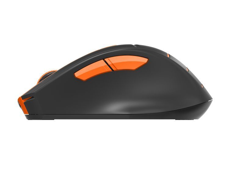 Миша бездротова A4Tech Fstyler FG30S (Orange), безшумна, USB, колір чорний+помаранчевий FG30S (Orange) 1604570 фото