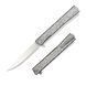 Нож Ocaso Solstice Engraved titanium Scroll Pattern Satin 10ESS 4009338 фото 1