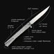 Нож Ocaso Solstice Engraved titanium Scroll Pattern Satin 10ESS 4009338 фото 6
