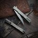 Нож Ocaso Solstice Engraved titanium Scroll Pattern Satin 10ESS 4009338 фото 5