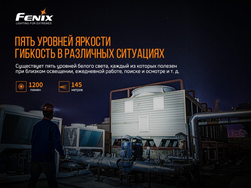 Фонарь налобный Fenix ​​HM61R + Складной нож Ruike S22 Коричневый 577980 фото