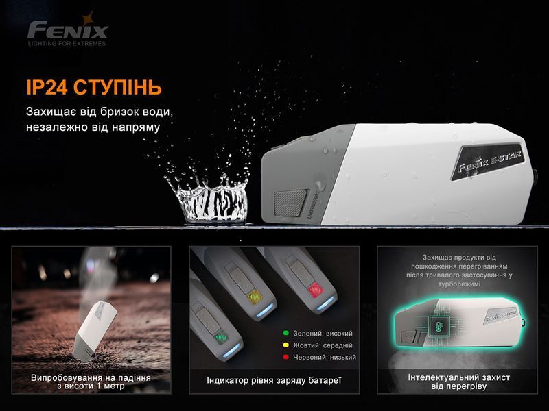Ліхтар ручний з автономним живленням Fenix E-STAR 88895 фото