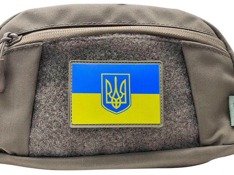 Шеврон прапор України Жовто-Блакитній ПВХ 02.003 фото
