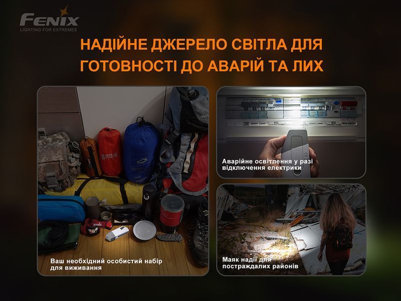 Ліхтар ручний з автономним живленням Fenix E-STAR 88895 фото