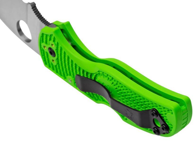 Нож Spyderco Native 5 Salt Green FRN Серрейтор C41SGR5 871546 фото