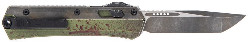 Ніж Microtech Glykon Tanto Edge Outbreak Nickel Boron Internals Signature Series Green 185-1OBS 14090690 фото
