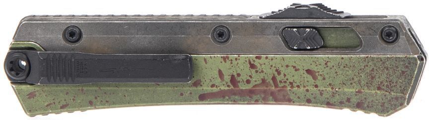 Ніж Microtech Glykon Tanto Edge Outbreak Nickel Boron Internals Signature Series Green 185-1OBS 14090690 фото
